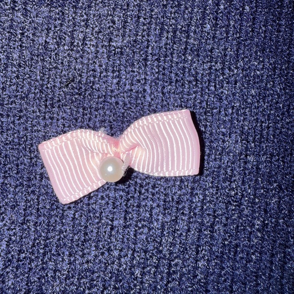 Lilly Pulitzer Blue and Pink Cardigan Sweater with Bow Details - Picture 4 of 5